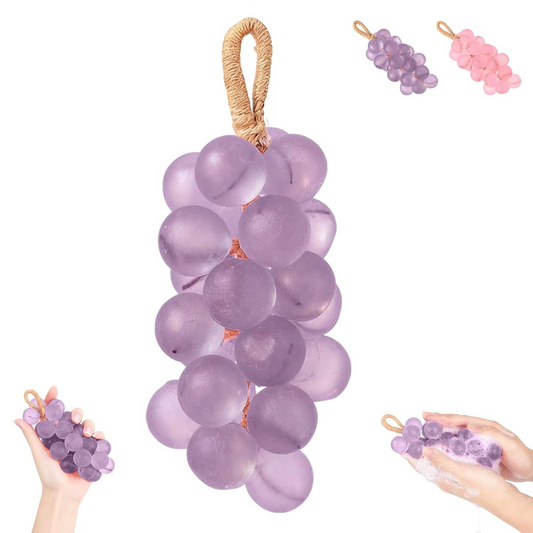 Grape Soap, Personalized Original Handmade Crystal Grapes Cluster Shaped Soaps